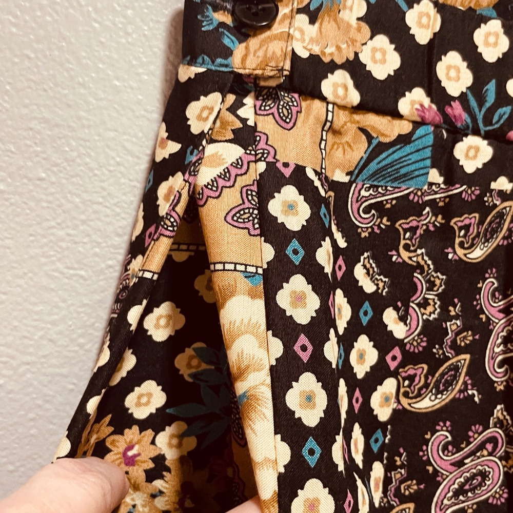 Vintage Koret‎ Petites Women's Skirt Size 10 Petite Paisley and Floral - Picture 11 of 15